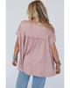 Azura Exchange Светло-розовая свободная футболка-бэбидолл с оборками