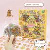 100PCS DIY Children Sticker Cartoon Capybara Hand Ledger Sticker Cute Water Cup Decal  Birthday Gift