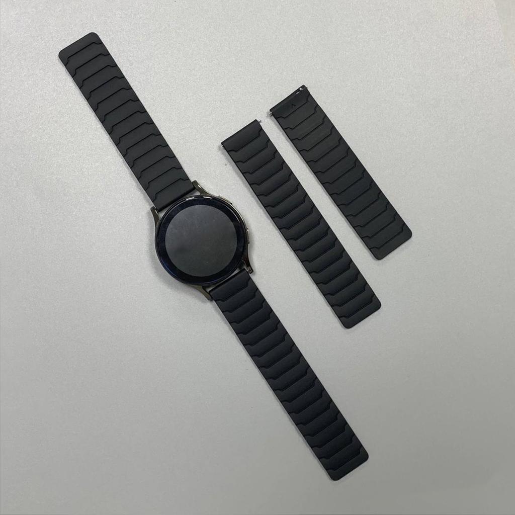 20mm 22mm Strap For Samsung Galaxy Watch 7/6/5/4/5 pro/Classic/Gear Sport Silicone Magnetic Band Replace Bracelet for HUAWEI GT5