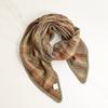 Autumn and Winter Double-sided Plaid Wool Scarf Women's Plaid Triangle Scarf Scarf Thickened Warm Shawl