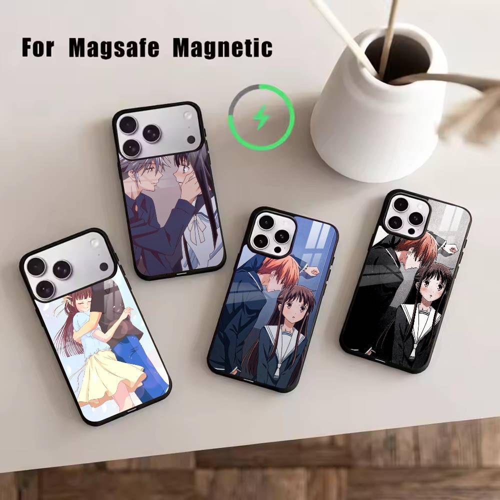 Anime healing F-Fruits B-Basket Phone Case For iPhone17,16,15,14,13,12,11 Plus,Pro Magnetic with Magsafe Wireless Charging