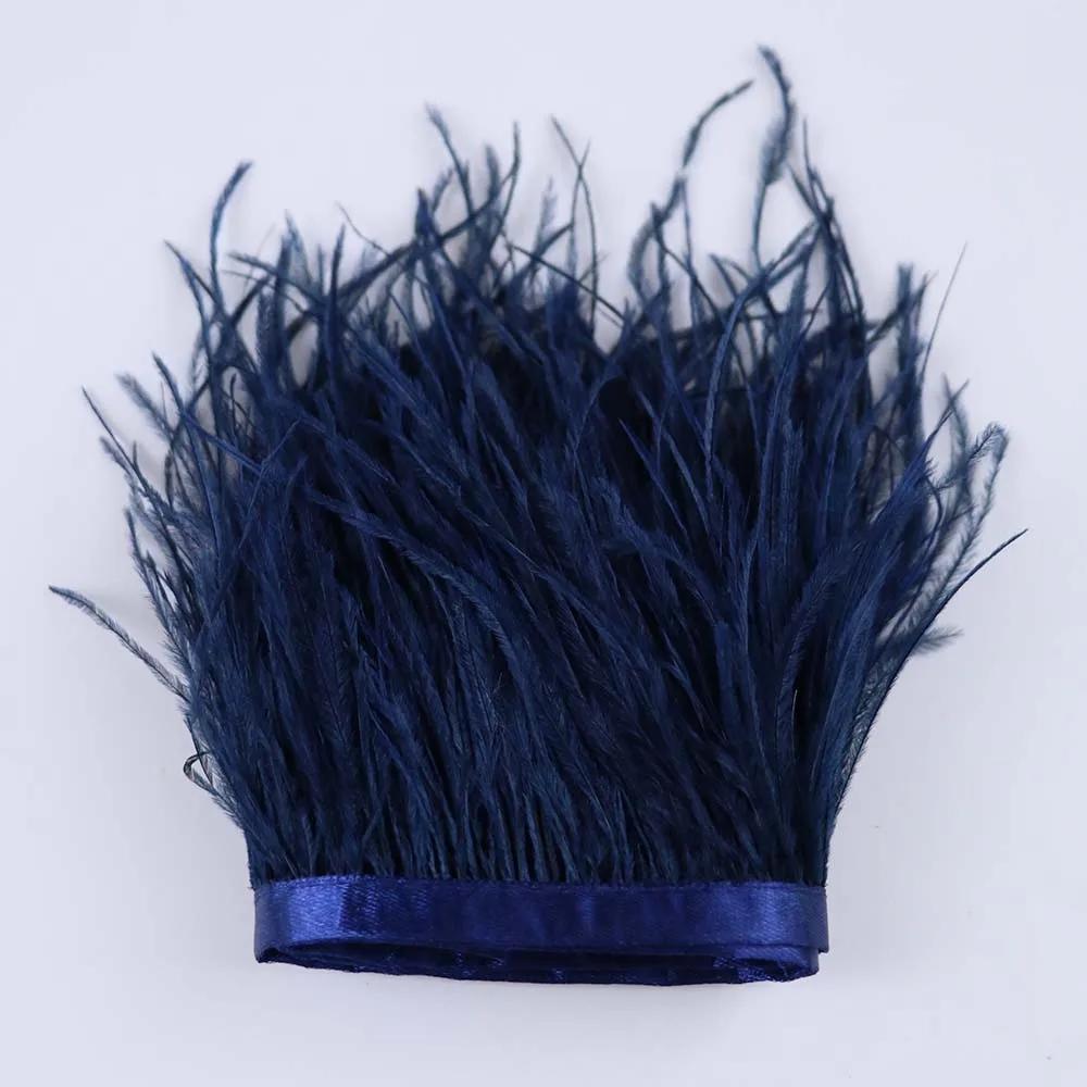 Feather53 Цветная лента с отделкой из страусиных перьев 10-15 см 1 м для поделок, свадебных платьев, карнавальных костюмов, домашнего декора, швейных принадлежностей