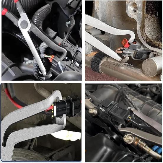 Electrical Disconnect Pliers, Electrical Connector Separator Tool, 8 Inch Automotive Electrical Disconnect Pliers For Cars, Locking Push Tab Plugs