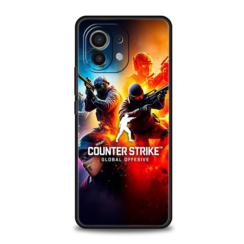 Чехол для телефона Hot Game Counter Strike CS GO для Xiaomi Poco F6 F5 F4 F3 X6 X5 X4 X3 NFC M5 M4 M3 C51 C50 C55 GT 5G Силиконовая крышка