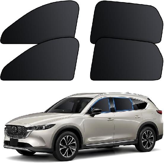 ZATOOTO Автомобильные шторки для окон CX-5 2017-2024, 4 шт. Магнитные чехлы на окна автомобиля - 100% Блокировка света, Защита от посторонних глаз, Боковые шторки от солнца для детей