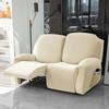 1 2 3 Seater Velvet Recliner Sofa Cover Elastic Split All -Inclusive Sofa Slipcovers Lounge Armchair Covers With Side Pocket