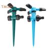 360-Degree Rotating Lawn Sprinkler with Stake Large Area Coverage Garden Watering System Adjustable Patio Sprinkler
