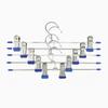 5/10pcs Metal Pants Racks Black/Blue Wind Proof Clothes Drying Trousers Wardrobe Clip Anti-slip Multi-purpose Skirt Racks TMZ