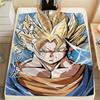 Фланелевое одеяло с принтом персонажей Dragon Ball, Высококачественное, Удобное для всех сезонов, Декор для дома, Тепло и уют, Идеально для рождественских подарков