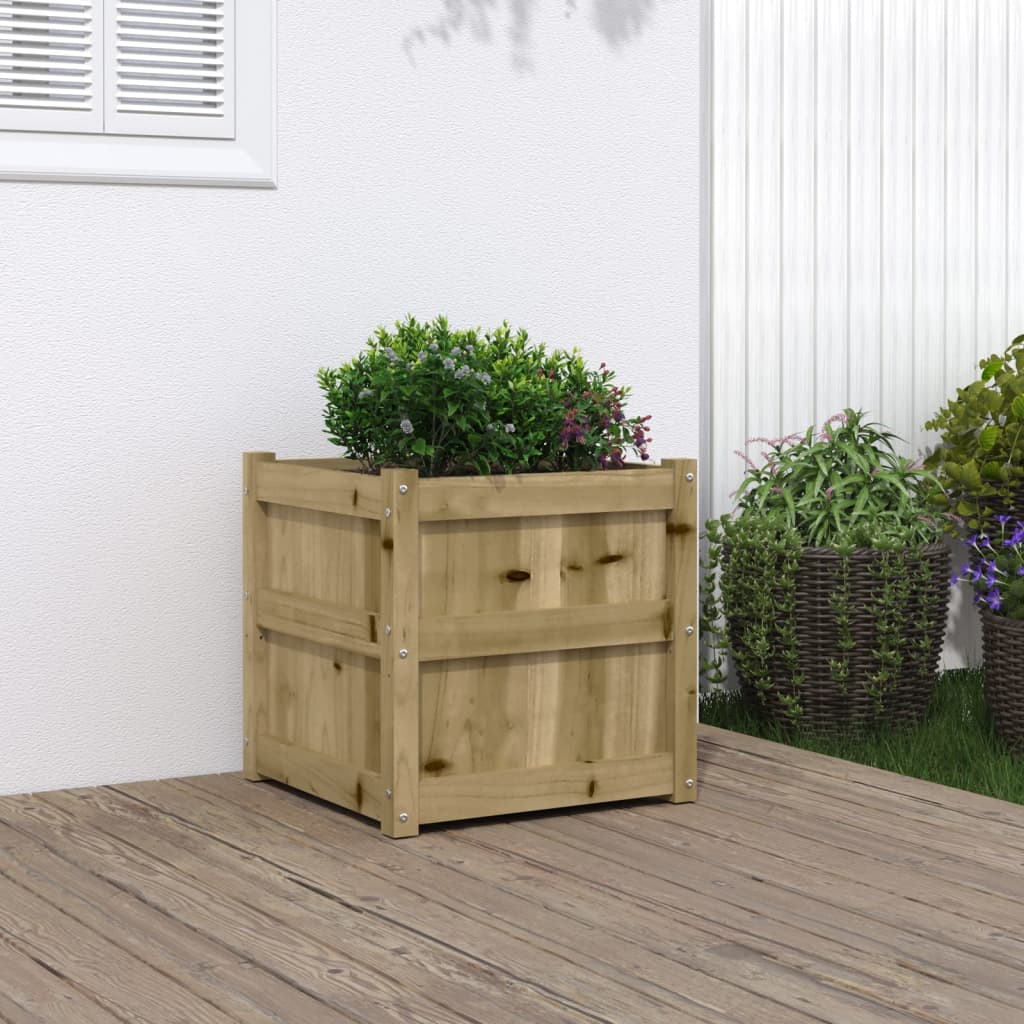 Plant Pot 50x50x50 cm Pressure Treated Pine Wood