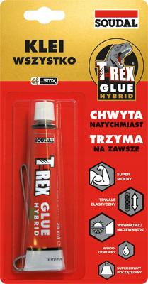 Soudal T-Rex Klej Hybrydowy Montażowy Uniwersalny 25Ml Mocny Chwyt