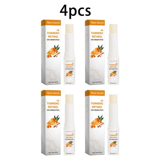 West Month Turmeric Eye Cream Stick Moisturizing Moisturizing Care Eye Area Delicate Eye Care Portable Essence Stick