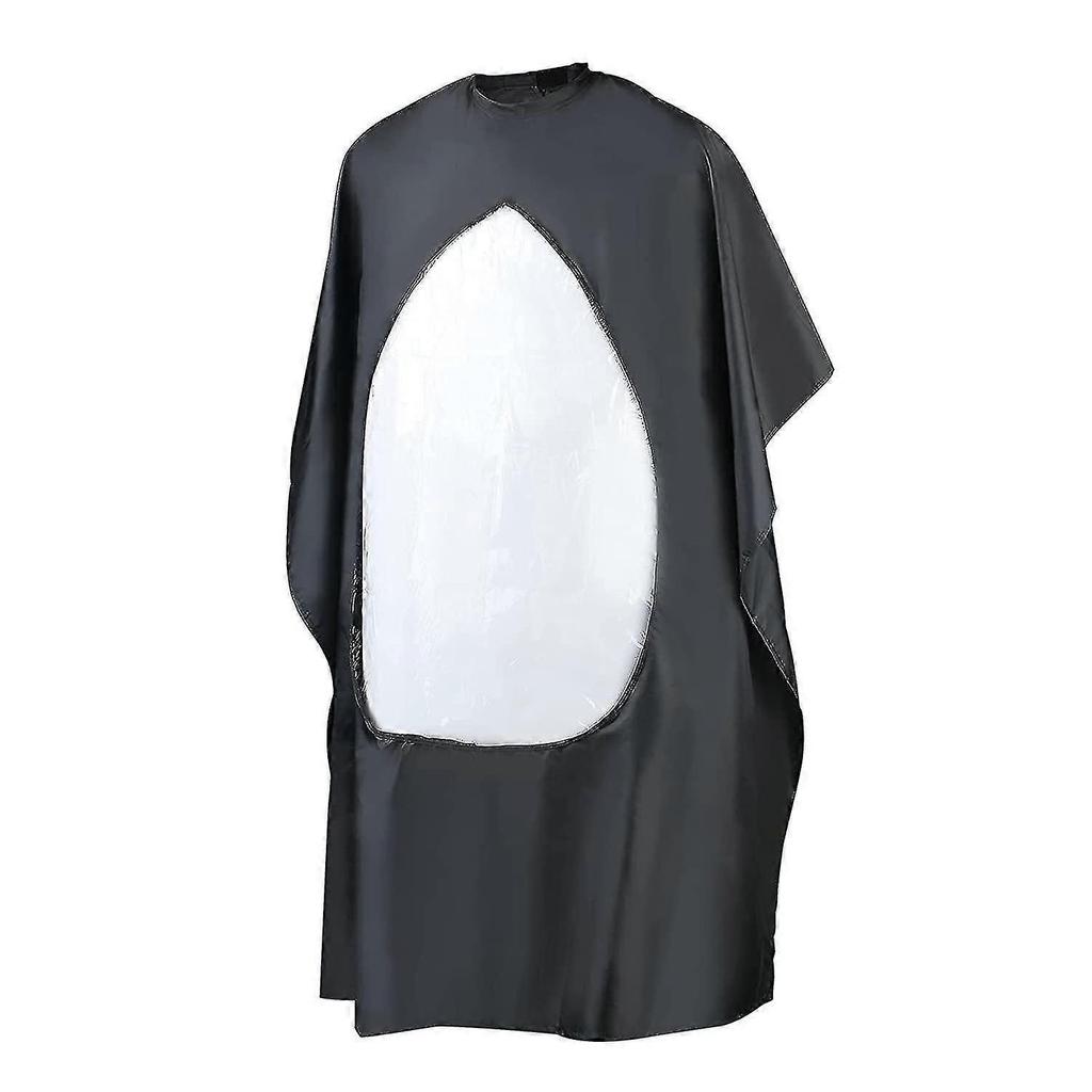 Premium Haircut Cape with Visualization Window - Adjustable Barber Cape for Salon & Home Use, Easy to Clean