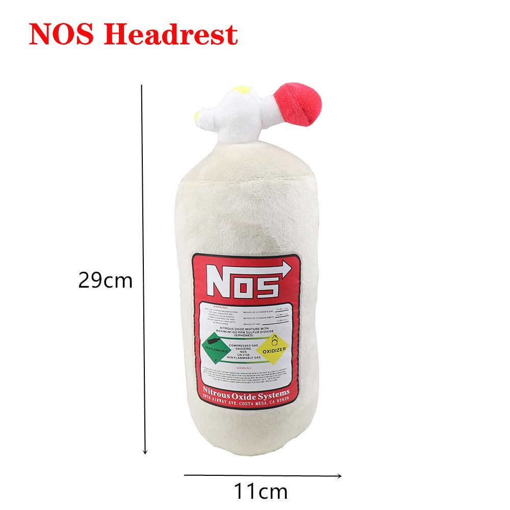 Подголовник для автомобильного сиденья NOS Подушка для шеи JDM Style Азотный баллон Креативный подголовник Поясничная подушка Автомобильные аксессуары Интерьер