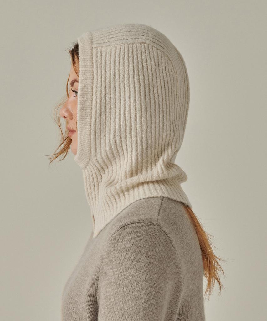 MUSINSA STANDARD WOMAN Женская мягкая балаклава из буклированной вязки [Кремовый]