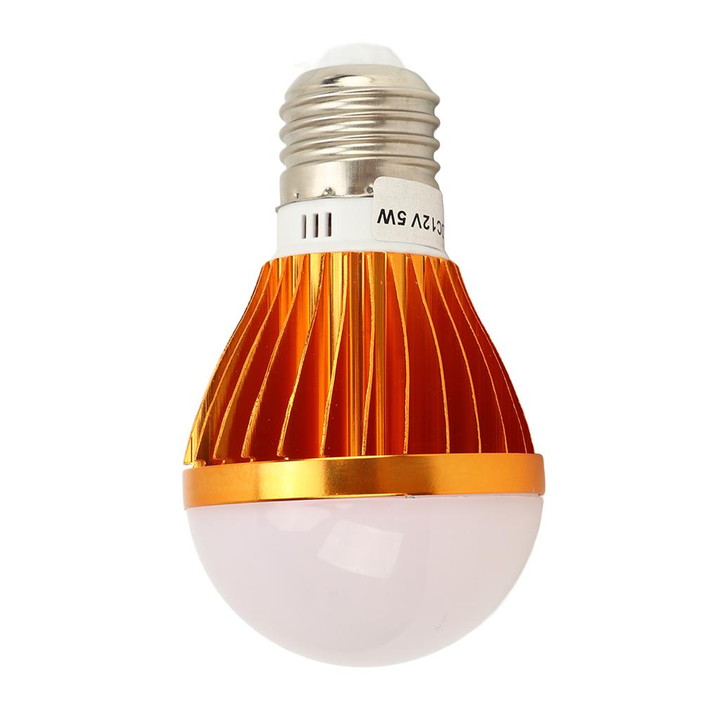 Светодиодная лампа E27 DC 12V 5W Теплый белый свет Лампа с кабелем 3 метра для дома