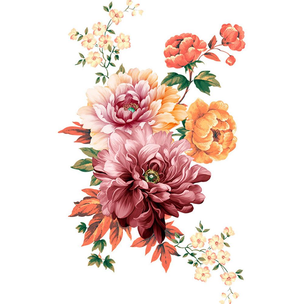 Романтическая наклейка на стену акварелью в форме цветка для шкафов и поверхностей