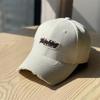 New Embroidery Thinking Spring and summer hard-top baseball hats for women in Korean style, which highlight the face and feature a small duckbill