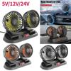 Car Fan Cooling Car Fan Dual Head Usb Car Fan 2 Speeds Adjustable for Auto Cooler Air Fan Car Accessories Fan for Car
