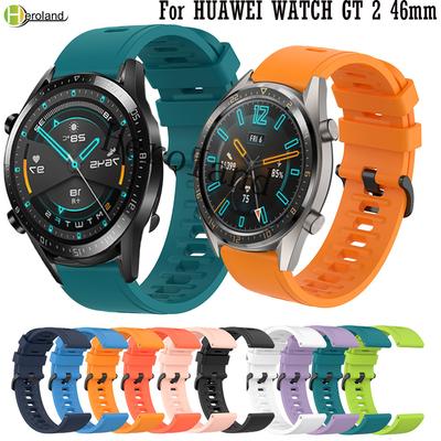 Здоровье Мягкий Силиконовый Ремешок для Часов Для Huawei Watch GT 2 46мм / gt 2 pro 46мм Смарт-Браслет 22мм Браслет Ремешок для Запястья Аксессуары Ремень