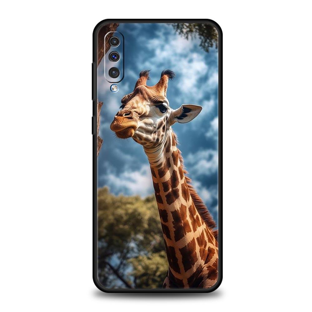 Чехол для телефона с жирафом для Samsung A24 A12 A14 A32 A50 A70 A20E A20S A10S A22 A30 A40 A34 A54 A42 A52 5G A02S A04s Мягкий чехол