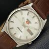 5 AUTOMATIC VINTAGE JAPAN 7009A MENS SILVER COLOR DIAL WATCH A701348-5 R206a-a701348