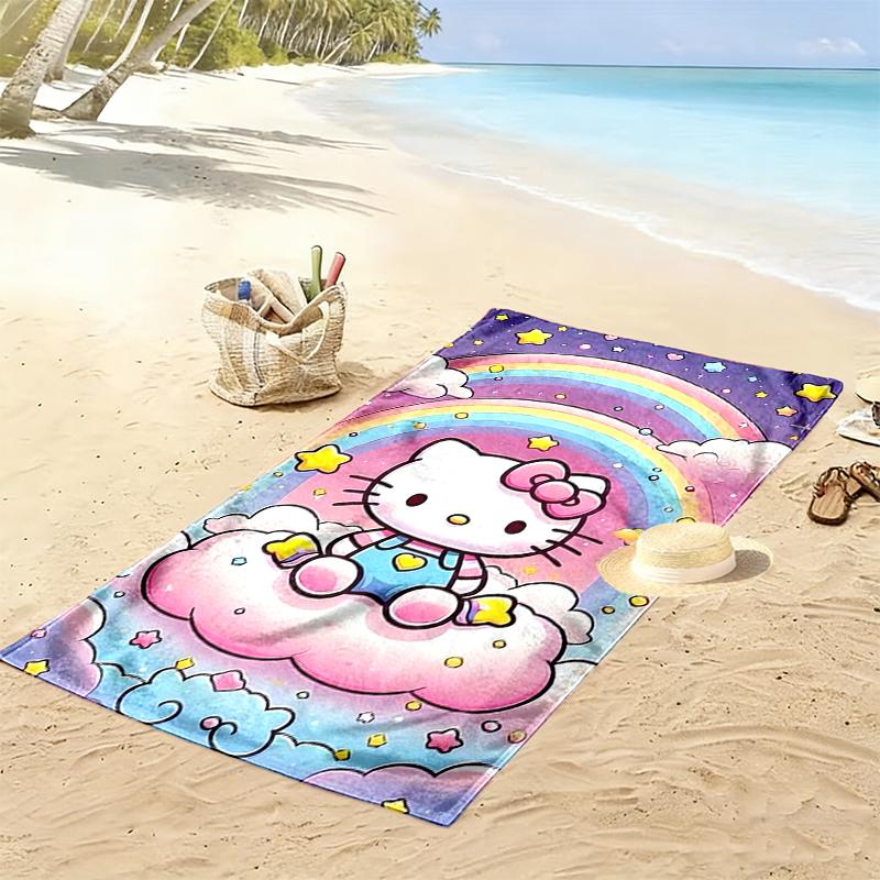 Hello Kitty Beach Towel, Multi-purpose Beach Towel Perfect for Camping and Beach Vacations