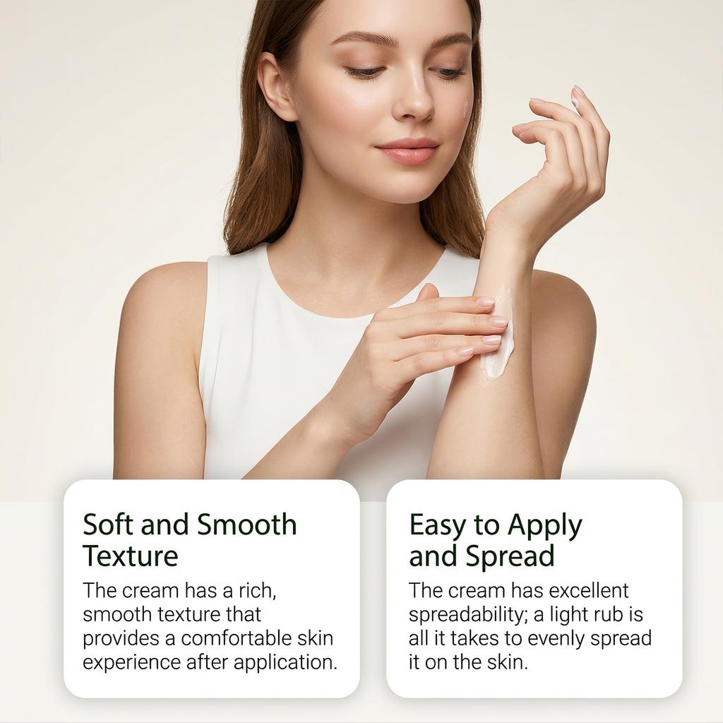Skin Care Cream, Soft Smooth, Easy Spread, for Dry Skin, Daily Care