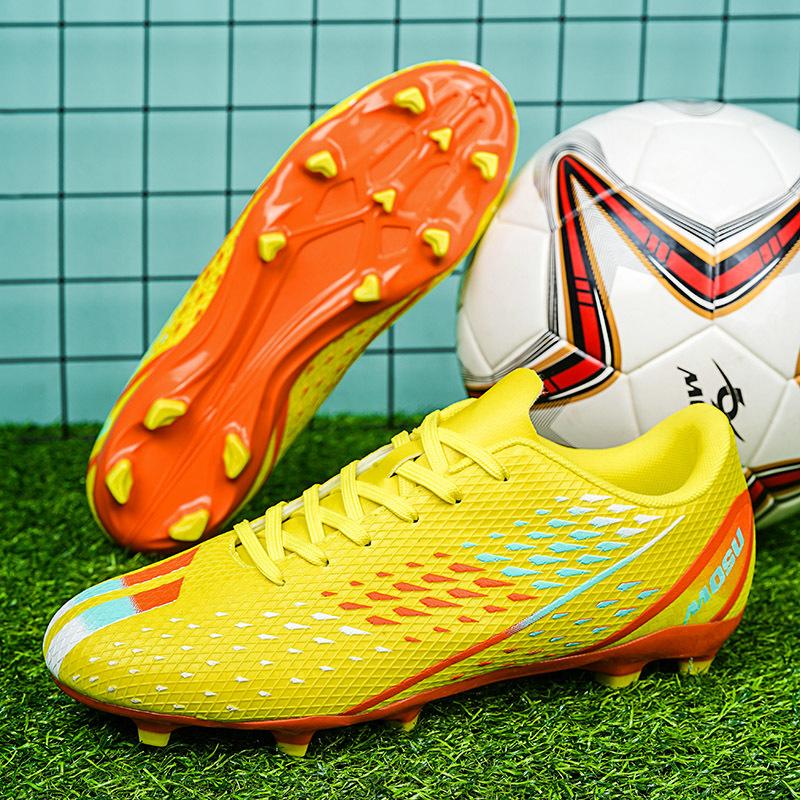 Мужские футбольные бутсы с длинными шипами и высокой лодыжкой, футбольные бутсы FG, уличные бутсы для травы, футбольные бутсы, тренировочные спортивные футбольные бутсы