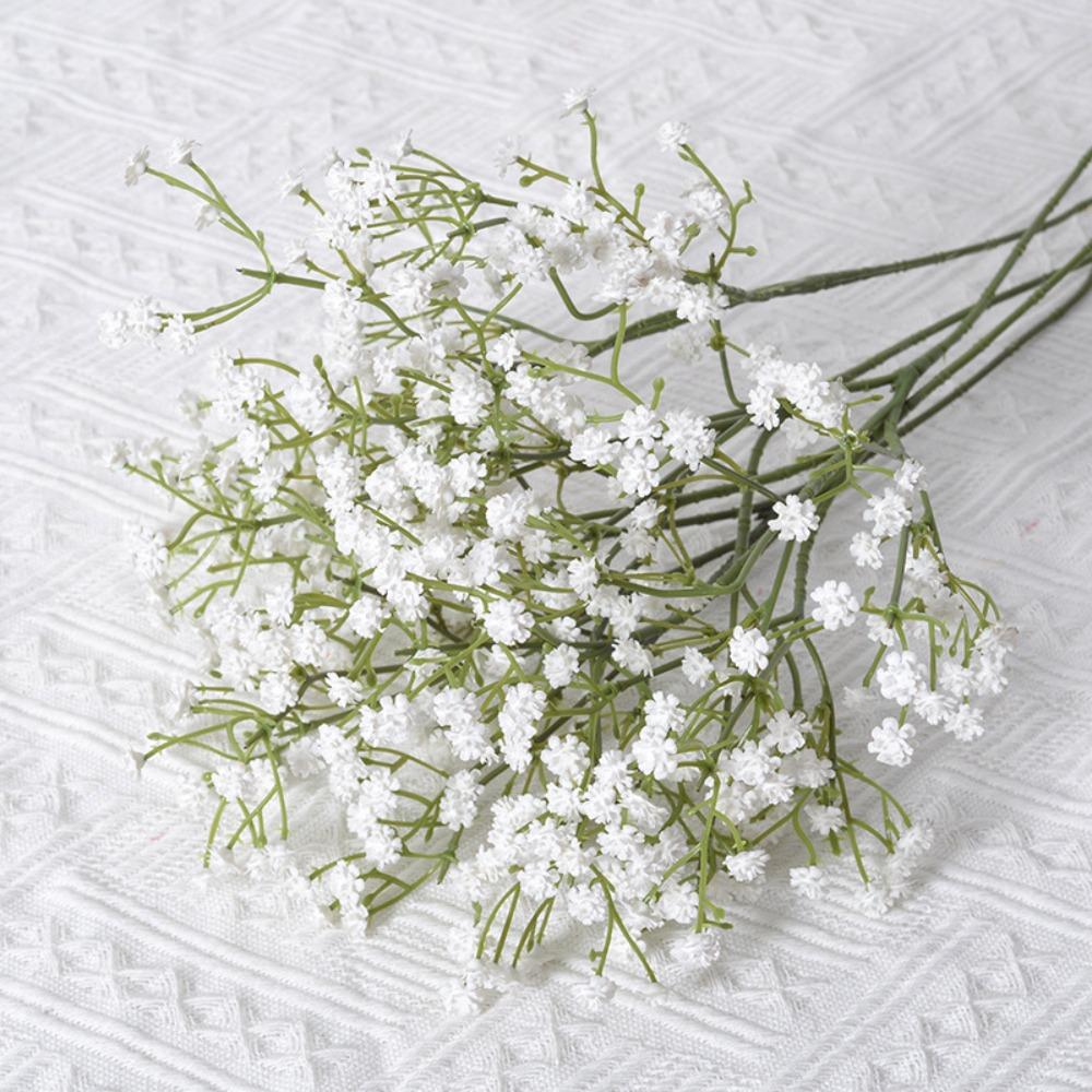 Soft Rubber Gypsophila Flowers 52cm Length Simulated Flower  Wedding Party Decoration
