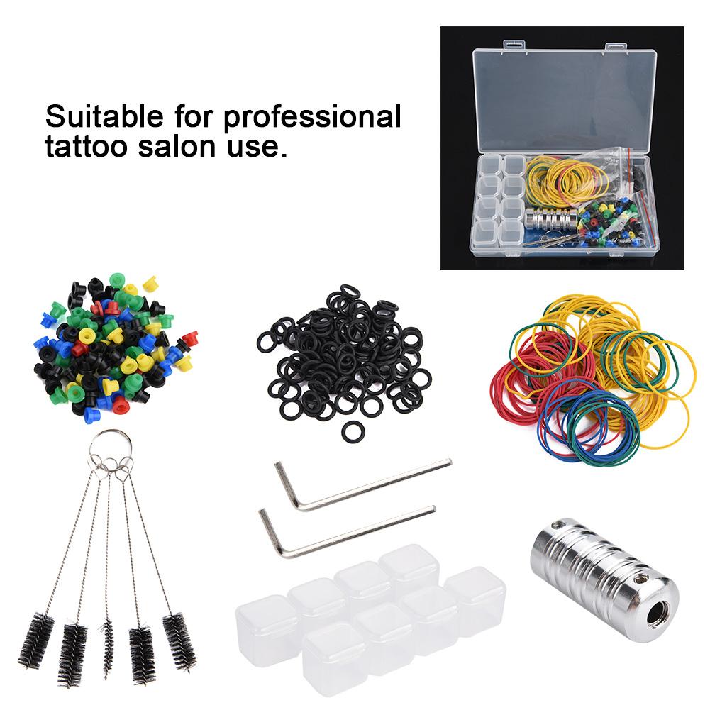 Professional Rubber Bands Tattoo Handle Cleaning Brush Tools Set Tattoo Accessories