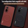 Премиальный Чехол с Текстурой Бизнес-Логотипа и Встроенным Магнитом для Xiaomi Pcoc C85x Redmi A7 Pro 4G для Зарядки MagSafe, Приятный на Ощупь, Ударопрочный