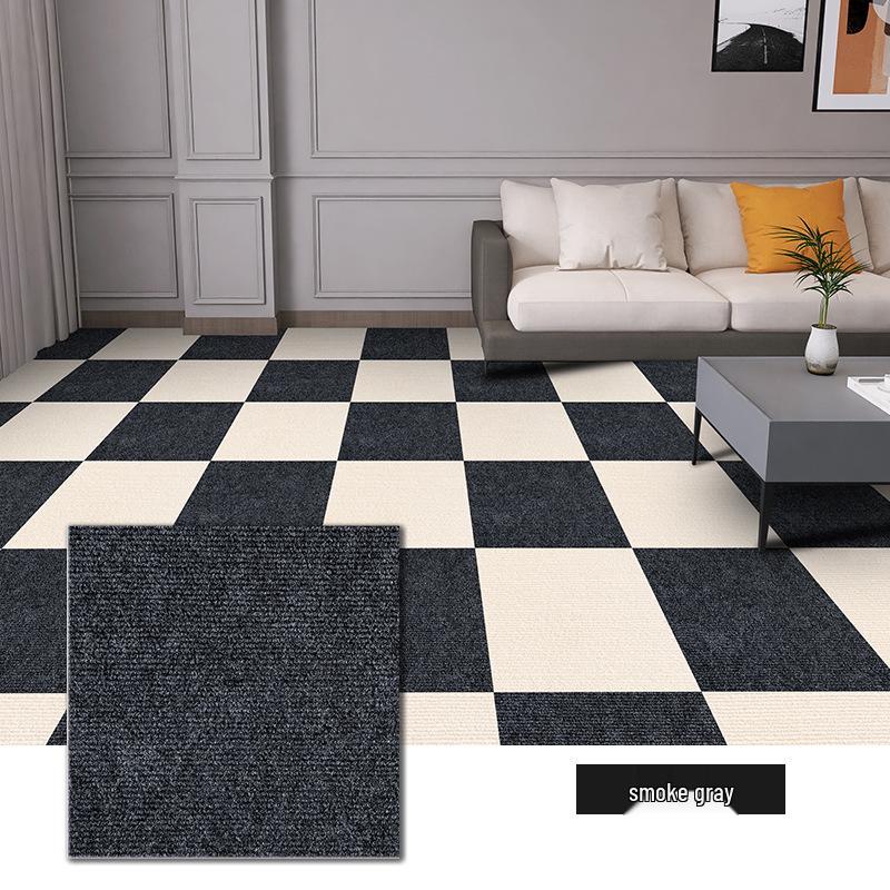 Самоклеящийся противоскользящий стыковочный коврик для пола для спальни: Подходящий для домашних животных, противоударный, ковролин для коммерческих офисов и ковровое покрытие полной площади