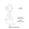 Master Lock Pack of Angled Padlock Eyes and Keyed Padlock