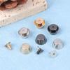 10Sets Metal Bag Legs Bottom Rivets For Diy Leather Studs Bag Wear Protection Rivets For Bag Bottom Bag Belt Accessories
