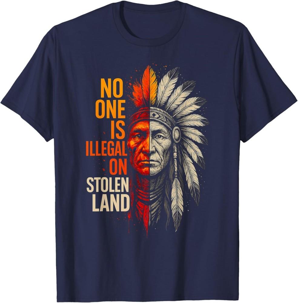 No One Is Illegal On Stolen Land Vintage TShirt Unisex T-Shirt