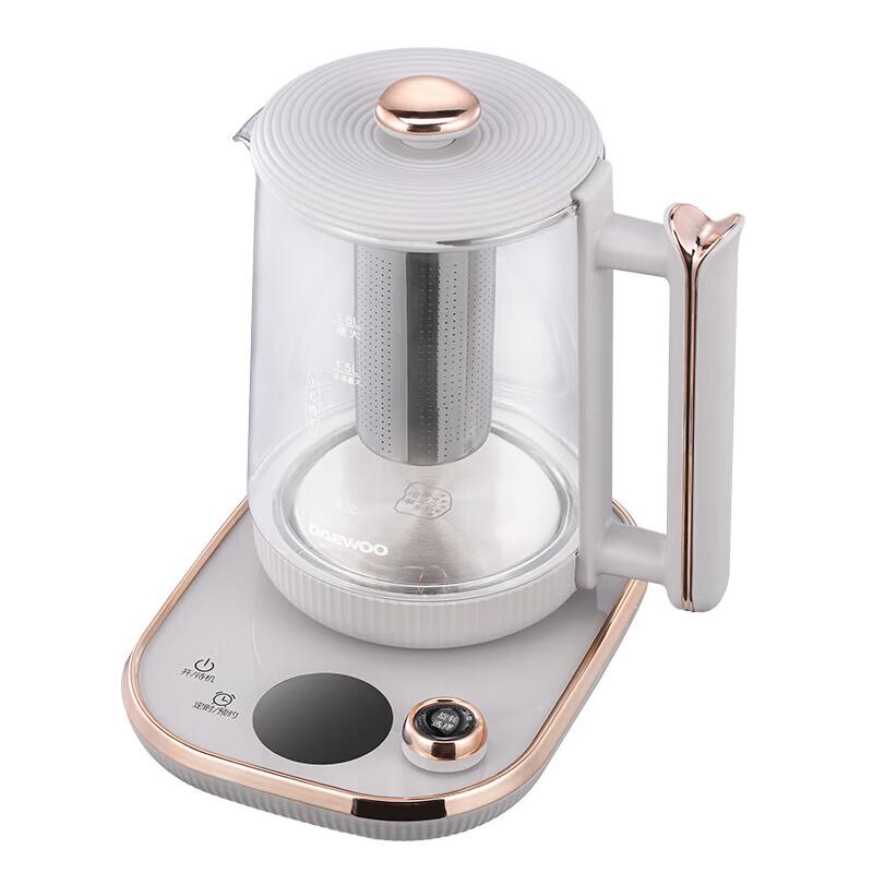 Daewoo 1.8L Multi-functional Glass Health & Tea Kettle CN plug (adapter included)