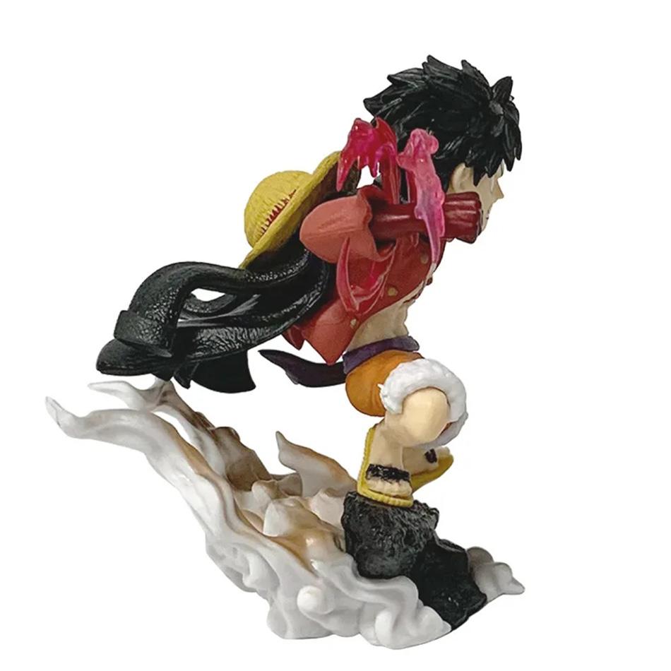 10 см One Piece Monkey D. Луффи Луффи Фигурки Боевой Стиль Фигурки Действия Коллекция Аниме Модель из ПВХ Куклы Игрушки Подарки на День Рождения для Детей