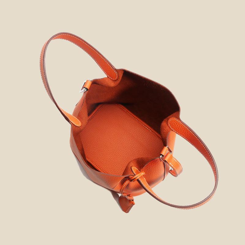 Женская сумка-корзина из коровьей кожи Togo осень/зима 2024 года - Niche Design