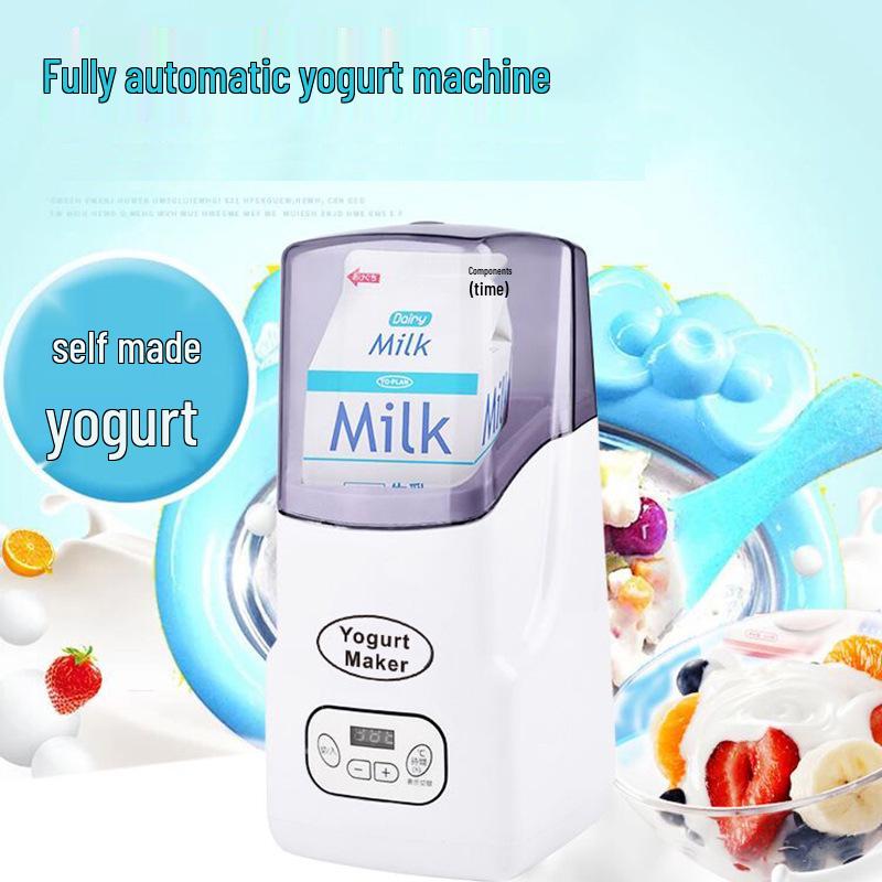 Home Yogurt Maker: No Cleaning Required, Milk Box Ready, Adjustable Temperature & Time, Compact Appliance