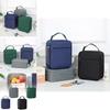 Modern Insulated Lunch Box Stylish Oxford Cloth Portable Bento Bag For Students