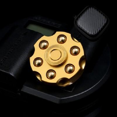 Fidget Spinner Revolver R188 Rare Premium + Leather Case, популярные корейские головоломки