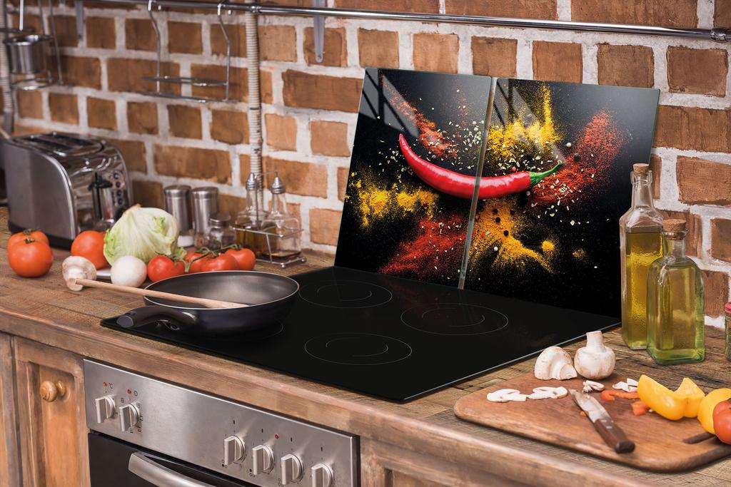 SZKLANA PŁYTA OCHRONNA DESKA 75x52 CHILLI
