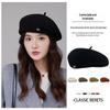 Korean Style Wool Beret for Women - Autumn/Winter Fashion, Versatile, Warm, Large Head Circumference, Face-Flattering Painter Hat.