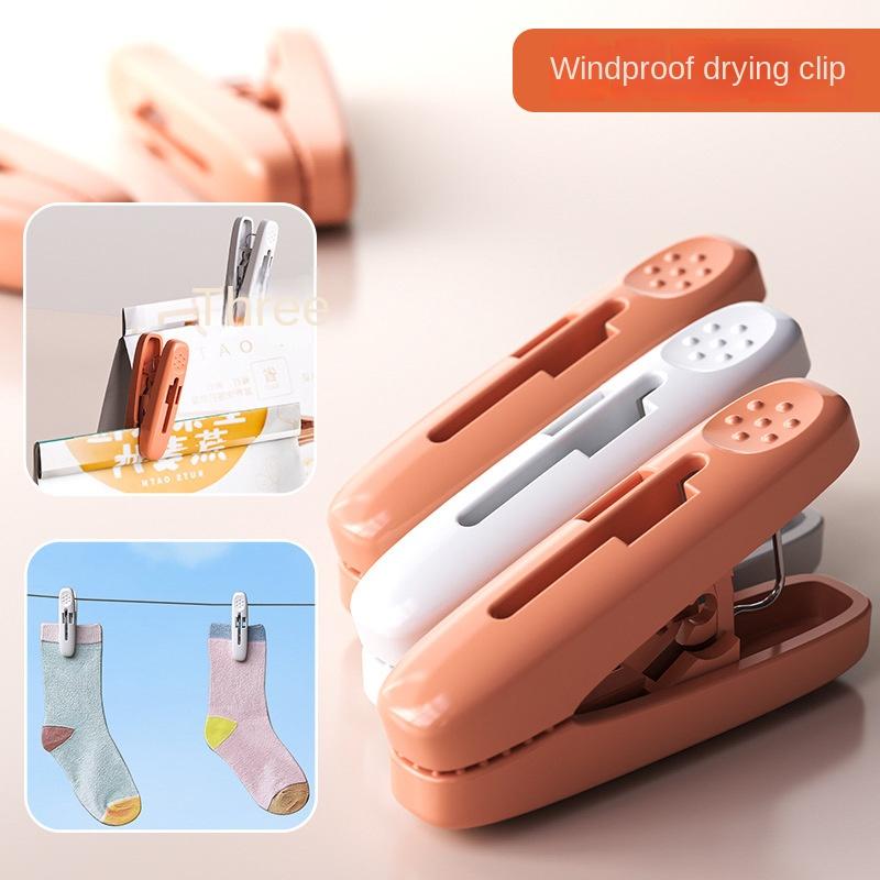 3989 Ветрозащитный зажим для сушки белья для балкона и улицы, пластиковый зажим для фиксации белья, бытовой кухни, мини-зажим для еды, влагостойкий зажим