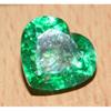 Loose Gemstone   9.63 Ct Green Colombian Natural Emerald Heart Cut