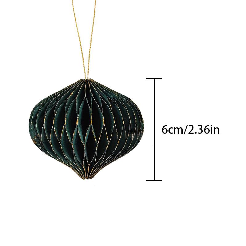 New Christmas Tree Ball Hanging Ornament Mini Paper Honeycomb Ball Pendants Home Christmas Decorations New Year Gift 2025