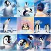 Diy 5D Diamond Painting Penguin Diamond Embroidery Full Round Drill Animal Mosaic Rhinestone Home Decor Manual Art Gift
