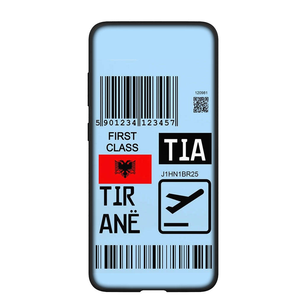 Чехол для телефона Samsung Galaxy S25 S24 S23 iPhone 16 15 Xiaomi Redmi Note 14 13 12 16E X 8 11 Pro Max OPPO Moto Huawei A15 Албания албанский флаг чехол