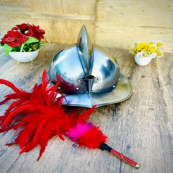 Испанский шлем Morion, носимый костюм, шлем с чайником, коллекция костюмов LARP, подарок на Хэллоуин, рождественский подарок, подарок мужу